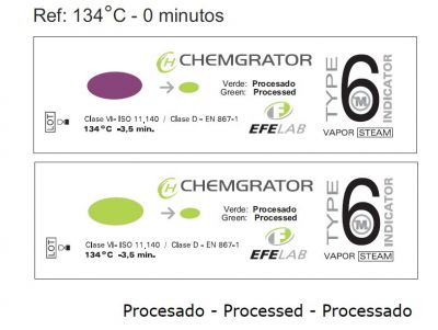 Unique-point Steam Sterilization Indicator (ISO 11140 Type 6)