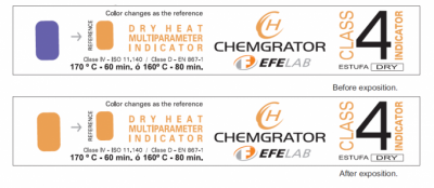乾熱用マルチパラメータ滅菌インジケータ（ISO 11140クラス4）
